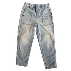 Madewell Light Wash Pull On Utility Denim Jeans MD727 Women Small Anthropologie